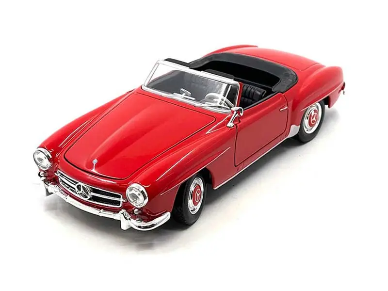 1955 Mercedes-Benz 190 Sl Convertible – Red (Nex) Diecast 1:24 Scale Model - Welly 24118Rd 1