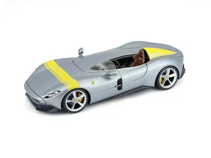 Ferrari Monza Sp1 (Race & Play) Diecast 1:24 Scale Model - Bburago 26027Sil 1