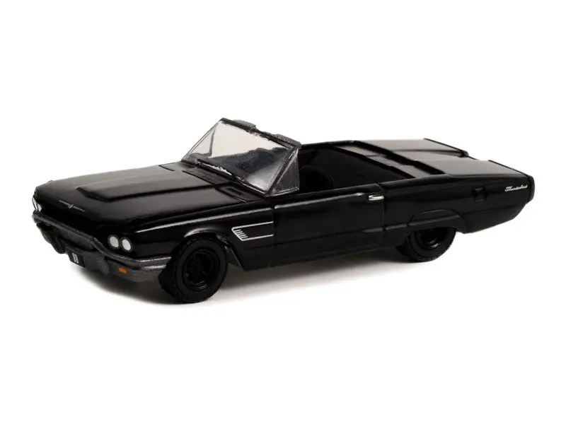 1965 Ford Thunderbird Convertible (Black Bandit Series 27) Diecast 1:64 Scale Model - Greenlight 28110B 1