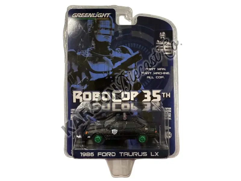 Chase 1986 Ford Taurus Lx - Detroit Metro West Police Robocop (Anniversary Collection Series 15) Diecast 1:64 Scale Model - Greenlight 28120D 1