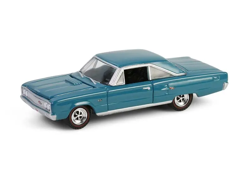 1967 Dodge Coronet R/T Hemi - Medium Turquoise (Anniversary Collection Series 17) Diecast 1:64 Scale Model - Greenlight 28160C 1