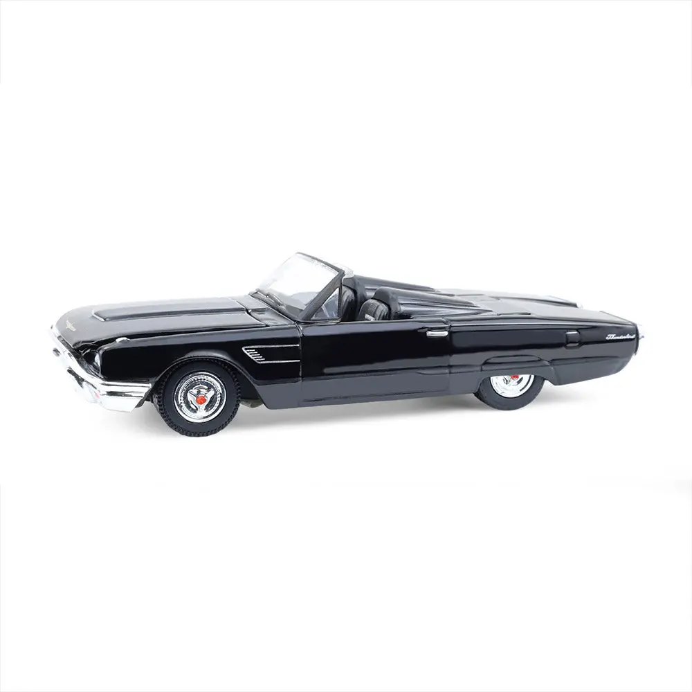 1965 Ford Thunderbird W/ Tonneau Cover (Black Bandit Series 30) Diecast 1:64 Scale Model - Greenlight 28170E 1