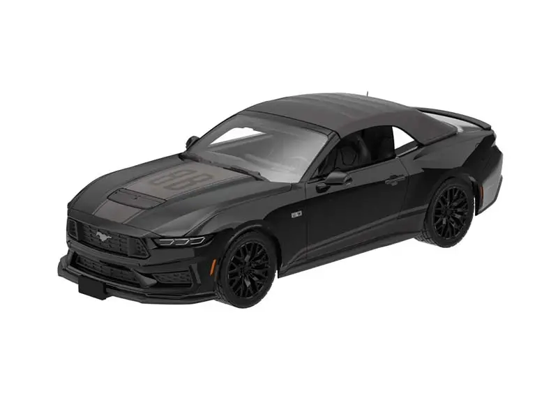 Pre-Order 2024 Ford Mustang Gt Convertible (Black Bandit Series 31) Diecast 1:64 Scale Model - Greenlight 28190B 1