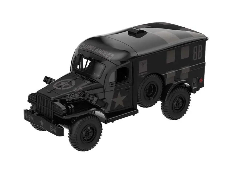 Pre-Order Dodge Wc54 Ambulance (Black Bandit Series 31) Diecast 1:64 Scale Model - Greenlight 28190C 1