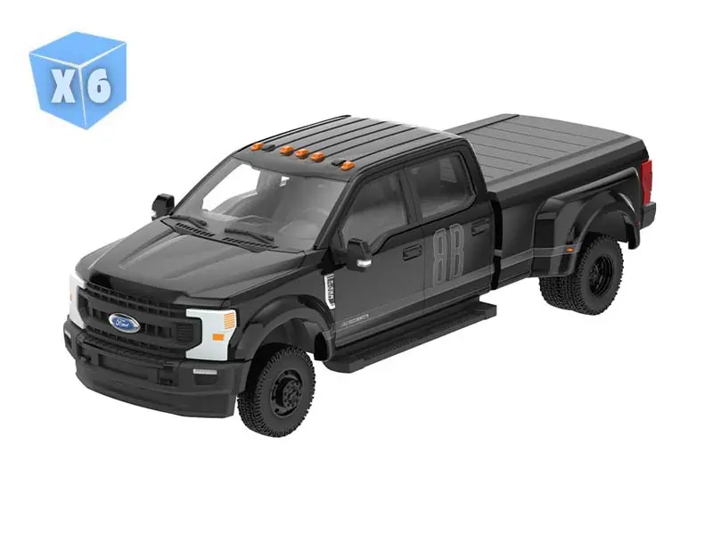 Pre-Order - 6 Pack 2020 Ford F-450 Xl Super Duty (Black Bandit Series 31) Diecast 1:64 Scale Model - Greenlight 28190F 1