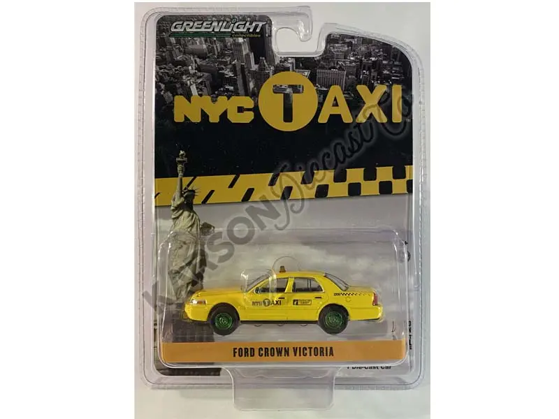 Chase 2011 Ford Crown Victoria Nyc Taxi Diecast 1:64 Model - Greenlight 29773 1