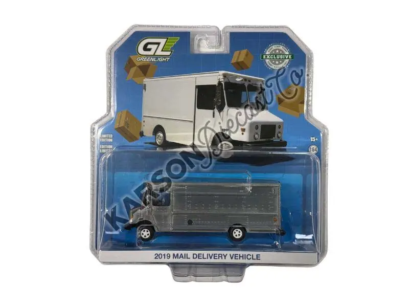 Raw Chase 2019 Mail Delivery Vehicle - White Diecast 1:64 Scale Model - Greenlight 30097 1