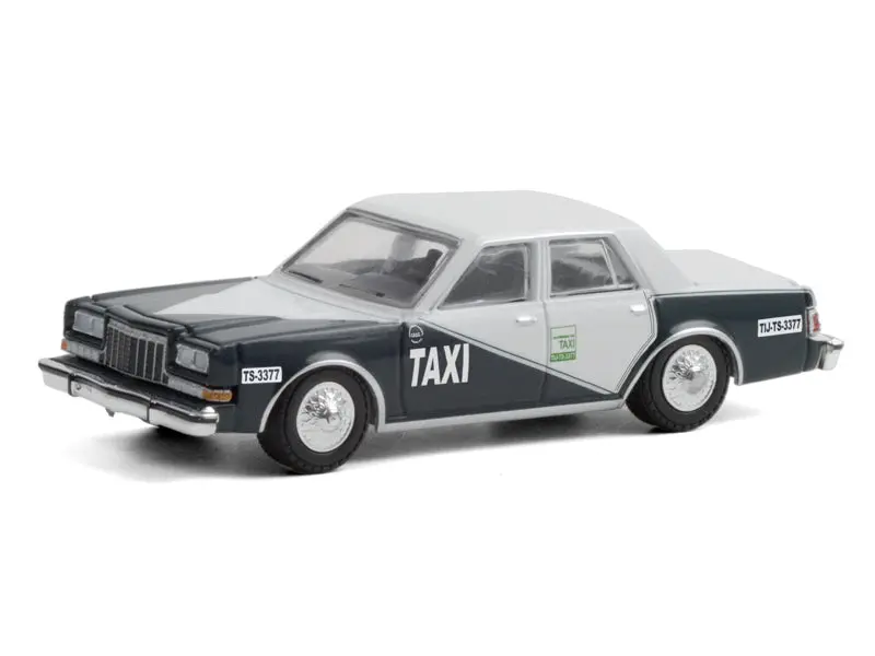 1984 Dodge Diplomat - Tijuana, Mexico Taxi Diecast 1:64 Scale Model - Greenlight 30200 1