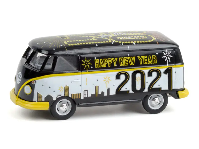 Volkswagen Panel Van - Happy New Year 2021 Diecast 1:64 Scale Model Car - Greenlight 30222 1