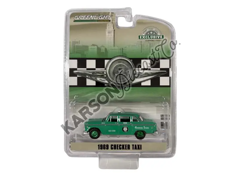 Chase 1969 Checker Motors Marathon A11 - Cleveland Ohio Zone Cab Co. Diecast 1:64 Model - Greenlight 30232 1