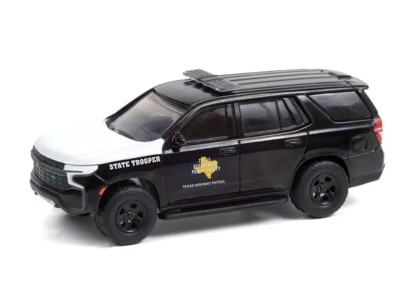2021 Chevrolet Tahoe Police Pursuit Vehicle Texas Highway Patrol Diecast 1:64 Scale Model - Greenlight 30235 1