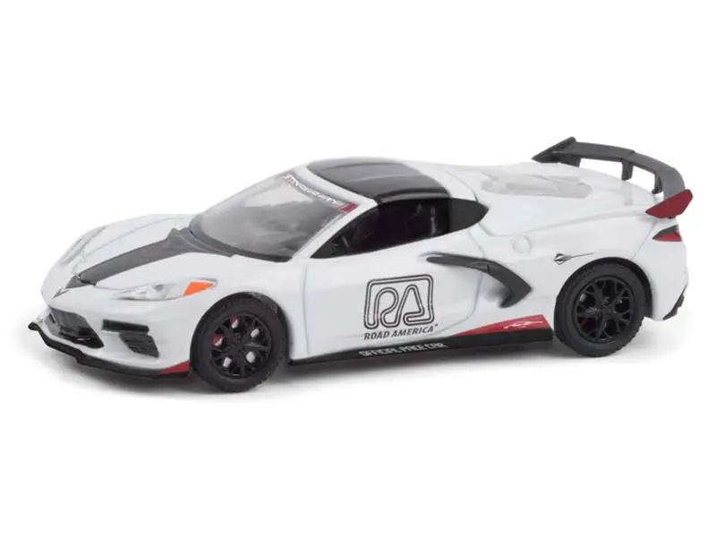 2020 Chevrolet Corvette C8 Stingray Coupe - Road America Official Pace Car Diecast 1:64 Model - Greenlight 30254 1