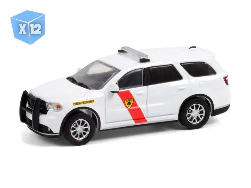 12 Pack 2018 Dodge Durango - New Jersey State Forest Fire Service Diecast 1:64 Scale Model Car - Greenlight 30267 1