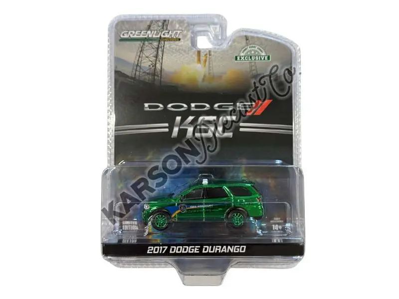 Chrome Chase 2017 Dodge Durango - Kennedy Space Center Security Police Traffic Enforcement Diecast 1:64 Scale Model - Greenlight 30285 1