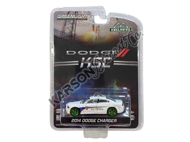 Chase 2014 Dodge Charger - Kennedy Space Center (Ksc) Security Patrol Diecast 1:64 Scale Model - Greenlight 30286 1