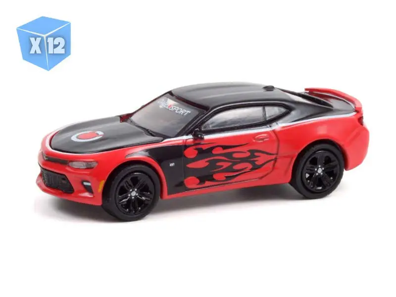 12 Pack 2016 Chevrolet Camaro Ss - Diablosport Gasoline And Diesel Tuning Systems Diecast 1:64 Scale Model - Greenlight 30308 1