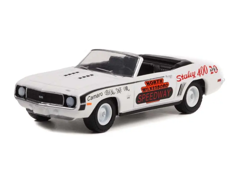 1969 Chevrolet Camaro Convertible - North Wilkesboro Speedway Official Pace Car Diecast 1:64 Scale Model - Greenlight 30346 1