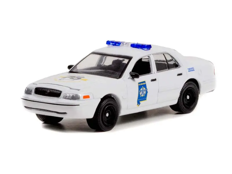 2008 Ford Crown Victoria Police Interceptor Alabama State Fraternal Order Of Police Diecast 1:64 Scale Model - Greenlight 30351 1