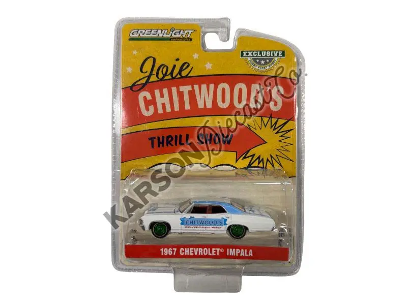 Chase 1967 Chevrolet Impala Sport Sedan Joie Chitwood’S Legion Of Worlds Greatest Daredevils Diecast 1:64 Scale Model - Greenlight 30359 1