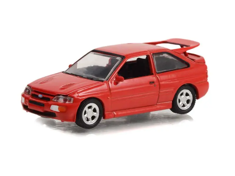 1995 Ford Escort Rs Cosworth - Radiant Red Diecast 1:64 Scale Model Car - Greenlight 30380 1