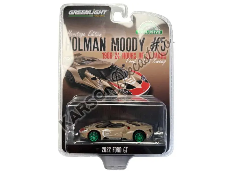 Chase 2022 Ford Gt - Holman Moody #5 Heritage Edition - 1966 24 Hours Of Le Mans Tribute (Hobby Exclusive) Diecast 1:64 Scale Model - Greenlight 30413 1