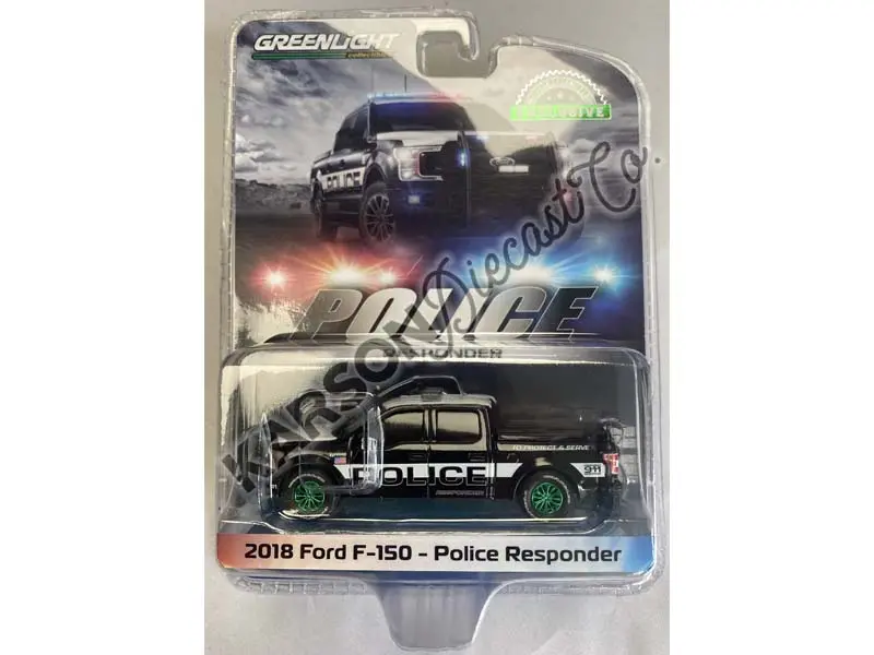 Chase 2018 Ford F-150 Police Responder - To Protect & Serve Diecast 1:64 Scale Model - Greenlight 30450 1