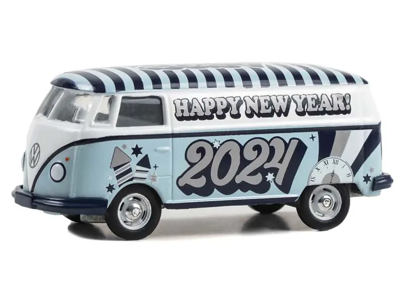 Volkswagen Type 2 Panel Van - New Year 2024 Diecast 1:64 Scale Model - Greenlight 30478 1