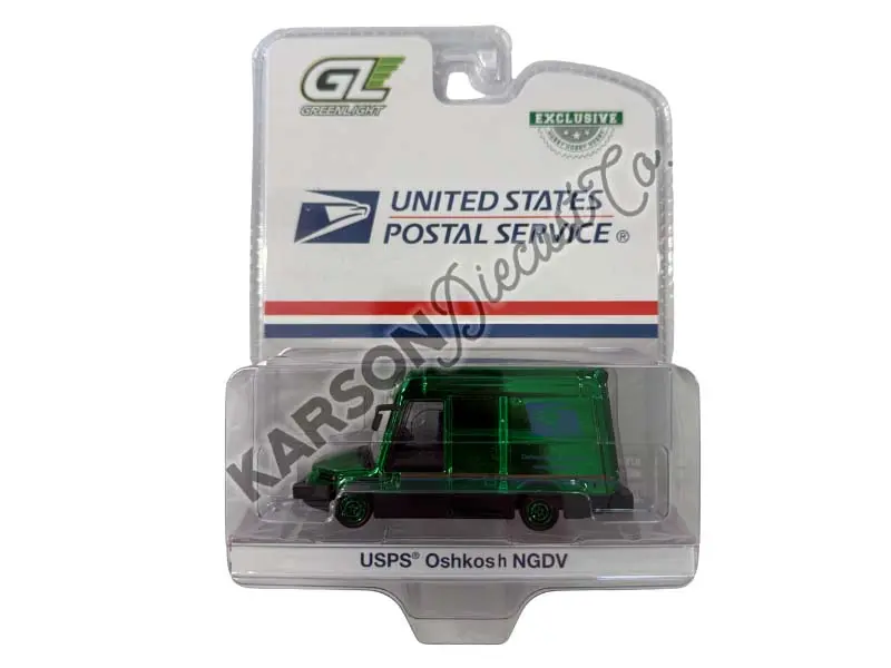 Chrome Chase United States Postal Service Next Generation Delivery Vehicle - Ngdv Diecast 1:64 Scale Model - Greenlight 30530 1