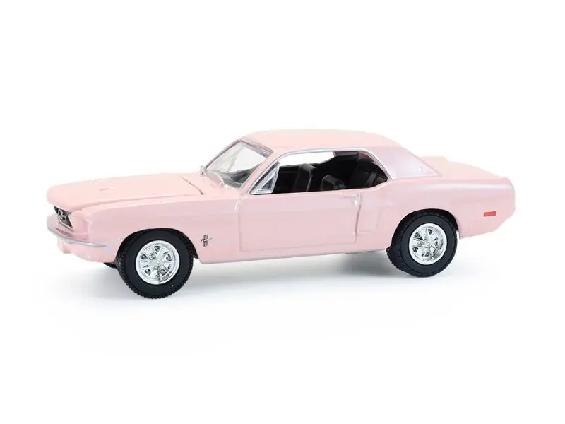 Pre-Order 1968 Ford Mustang Coupe - West Coast Usa Special Edition Mustang – Hot Pink Diecast 1:64 Scale Model - Greenlight 30538 1