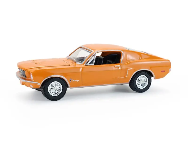 Pre-Order 1968 Ford Mustang Coupe - West Coast Usa Special Edition Mustang – Madagascar Orange Diecast 1:64 Scale Model - Greenlight 30539 1