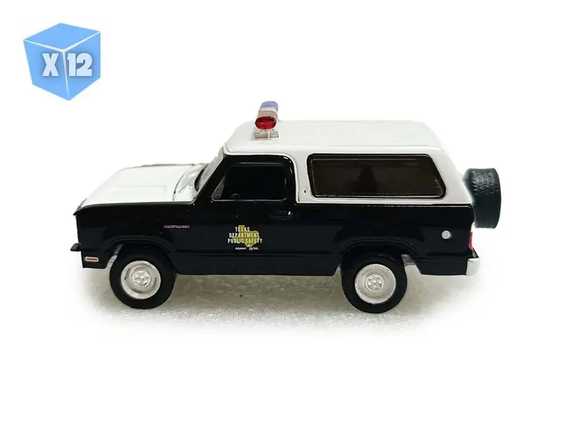 12 Pack 1978 Dodge Ramcharger - Texas Department Of Public Safety (Hot Pursuit) Diecast 1:64 Scale Model - Greenlight 30541 1