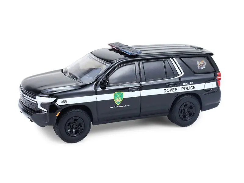2024 Chevrolet Tahoe – Dover Police – 100Th Anniversary Edition Diecast 1:64 Scale Model - Greenlight 30549 1