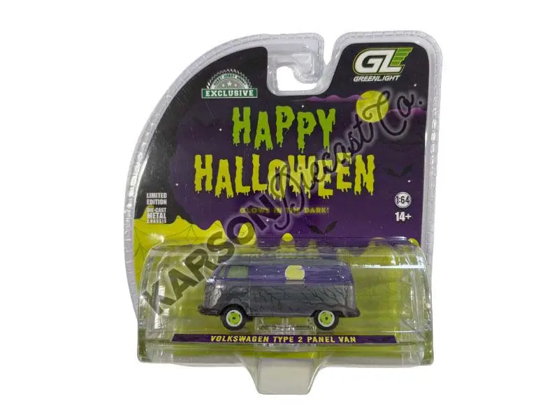 Raw Chase Volkswagen Type 2 Panel Van – Halloween 2025 W/ Glow In The Dark Paint Diecast 1:64 Scale Model - Greenlight 30556 1