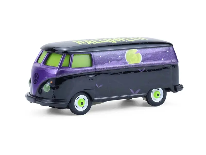 Volkswagen Type 2 Panel Van – Halloween 2025 W/ Glow In The Dark Paint Diecast 1:64 Scale Model - Greenlight 30556 1