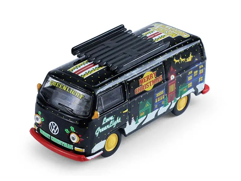 Volkswagen Type 2 Panel Van W/ Tree Accessory (Christmas 2025 Edition) Diecast 1:64 Scale Model - Greenlight 30564A 1