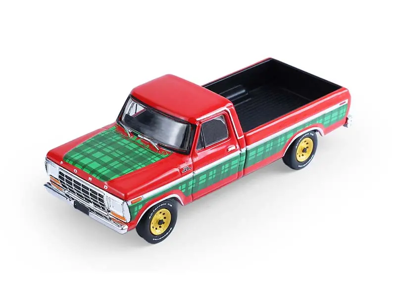 1978 Ford F-250 W/ Vintage Motorcycle (Christmas 2025 Edition) Diecast 1:64 Scale Model - Greenlight 30564E 1