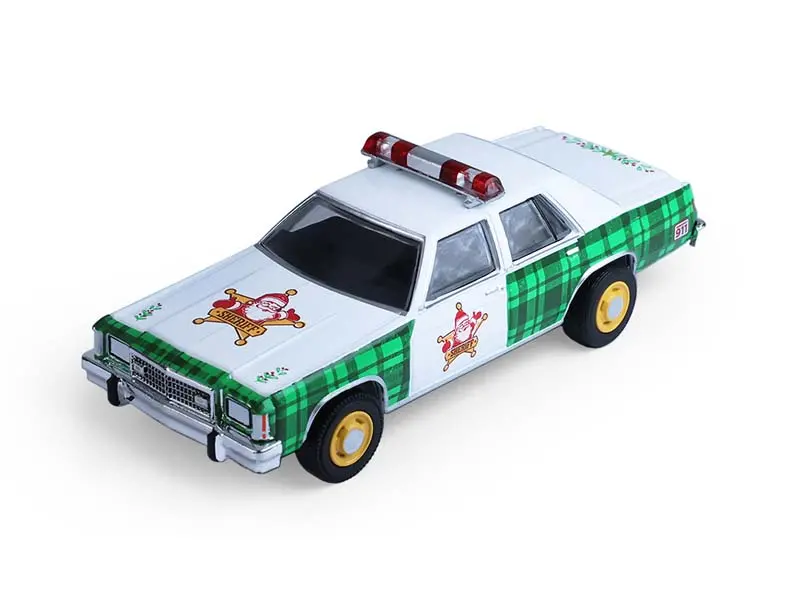1981 Ford Ltd Crown Victoria W/ Police Officer Figure (Christmas 2025 Edition) Diecast 1:64 Scale Model - Greenlight 30564F 1