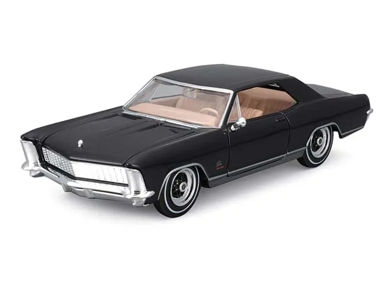 1965 Buick Riviera – Black (Special Edition) Diecast 1:24 Scale Model - Maisto 31214Bk 1