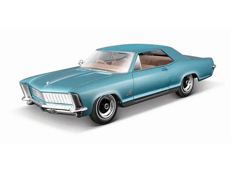 1965 Buick Riviera – Blue (Special Edition) Diecast 1:24 Scale Model - Maisto 31214Bl 1