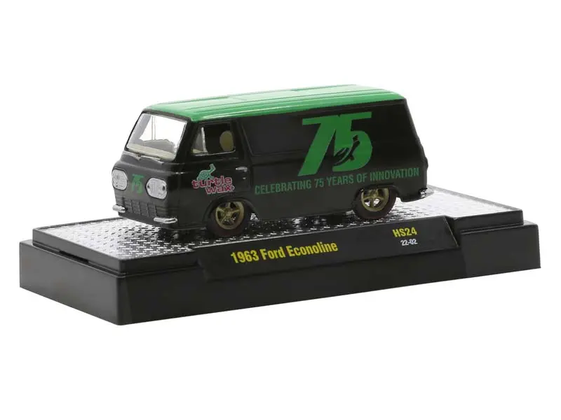 1963 Ford Econoline Turtle Wax 75Th Anniversary Special - Auto-Thentics Diecast 1:64 Scale Model - M2 Machines 31500-Hs24 1