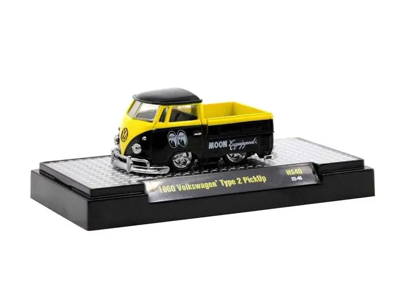 1960 Volkswagen Single Cab Pickup Mooneye’S Diecast 1:64 Scale Model - M2 Machines 31500-Hs40 1