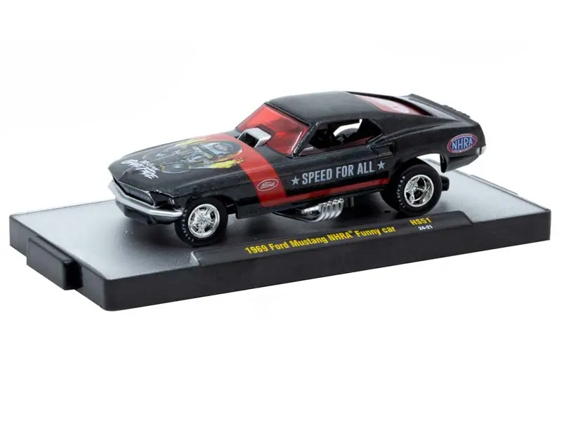 1969 Ford Mustang Nhra Funny Car – Pearl Black (Hobby Specials) Diecast 1:64 Scale Model - M2 Machines 31500-Hs51 1