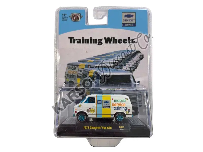 Chase 1972 Chevrolet G10 Van (Training Wheels) Diecast 1:64 Scale Model - M2 Machines 31500-Hs64 1