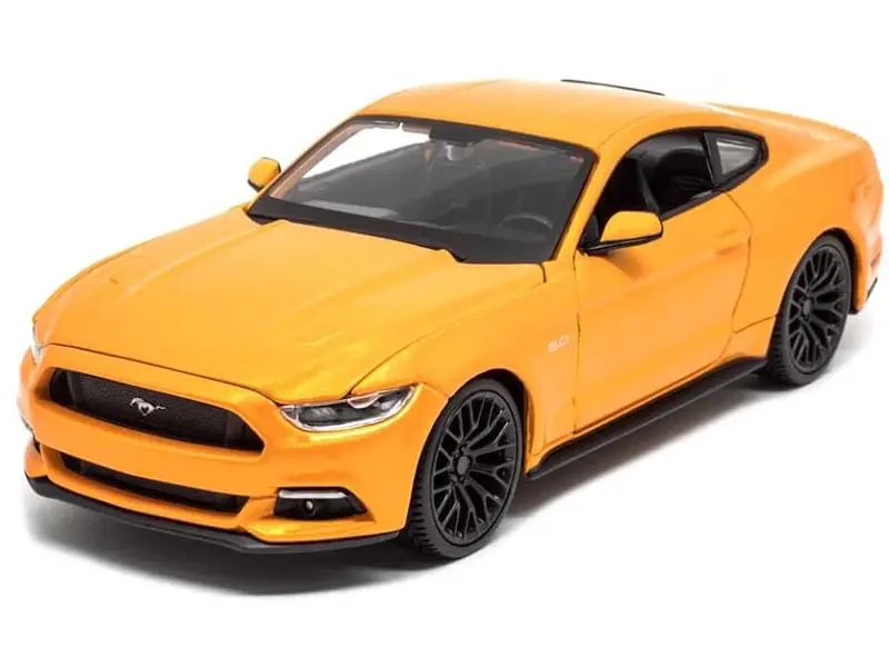 2015 Ford Mustang Gt 5.0 Orange Metallic (Special Edition) Diecast 1:24 Scale Model - Maisto 31508Or 1