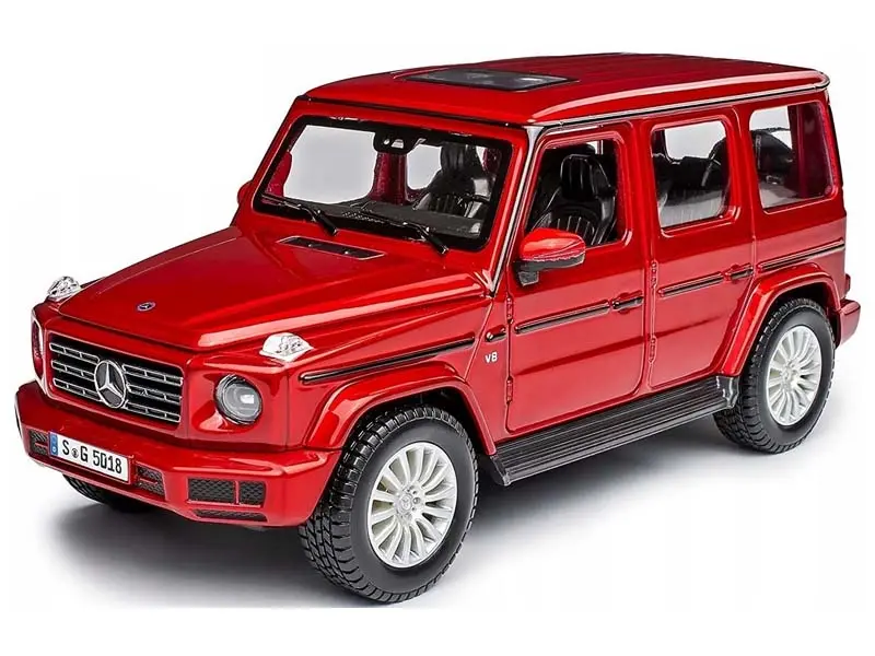 2019 Mercedes-Benz G-Class Metallic Red Diecast 1:25 Scale Model - Maisto 31531Mrd 1