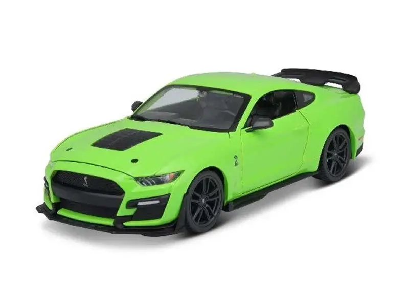2020 Ford Mustang Shelby Gt500 Bright Green Diecast 1:24 Scale Model - Maisto 31532Grn 1