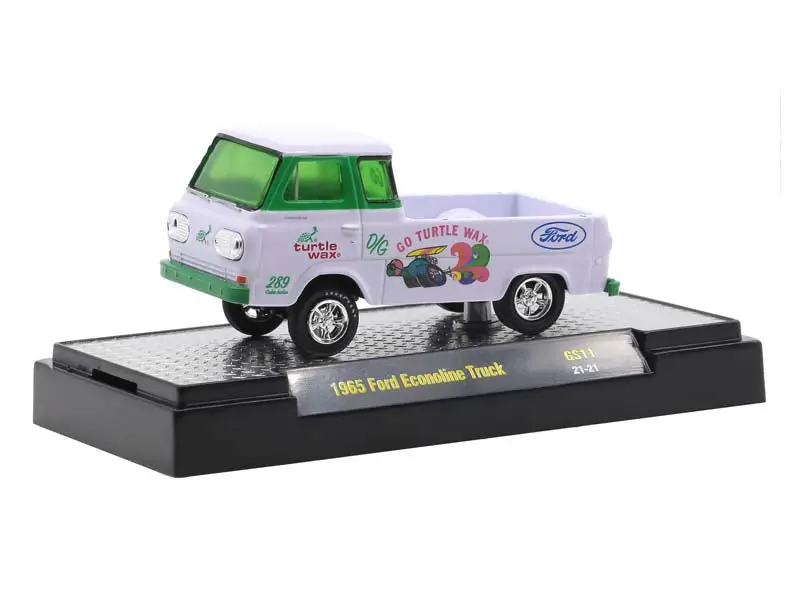 1965 Ford Econoline Truck Turtle Wax – Hobby Exclusive (Gassers) Diecast 1:64 Scale Model - M2 Machines 31600-Gs11 1