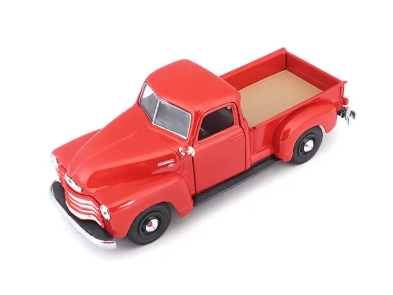 1950 Chevrolet 3100 Pickup Truck Orange Diecast 1:25 Scale Model - Maisto 31952Or 1