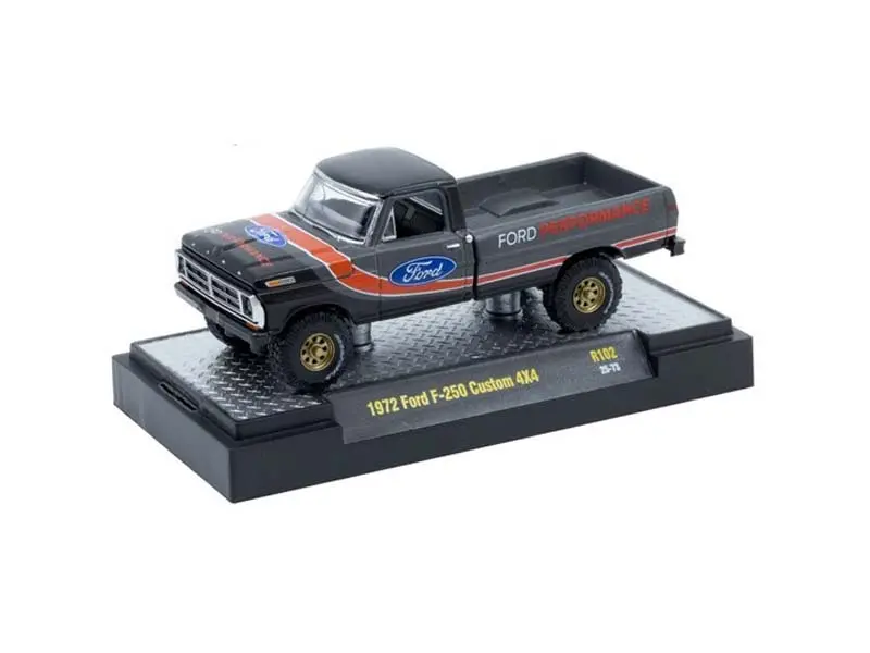 1972 Ford F-250 Custom 4X4 (Auto-Thentics Release 102) Diecast 1:64 Scale Model - M2 Machines 32500-102 1