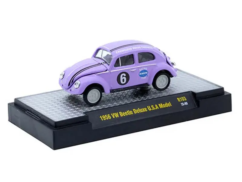 1956 Vw Beetle Deluxe Usa Model (Auto-Thentics Release 103) Diecast 1:64 Scale Model - M2 Machines 32500-103 1